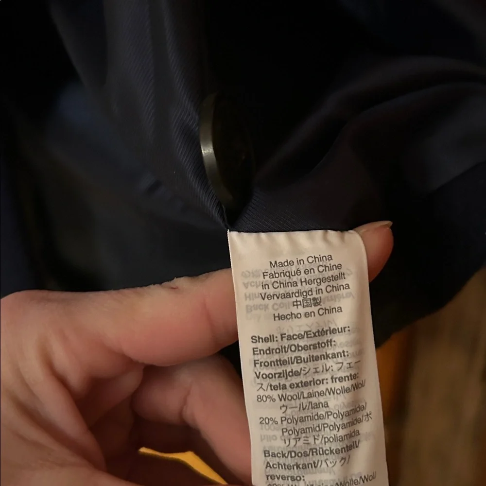 Madewell Elmcourt women’s plaid wool Trench Coat size S #Taylor Swift #Evermore - Picture 6 of 11